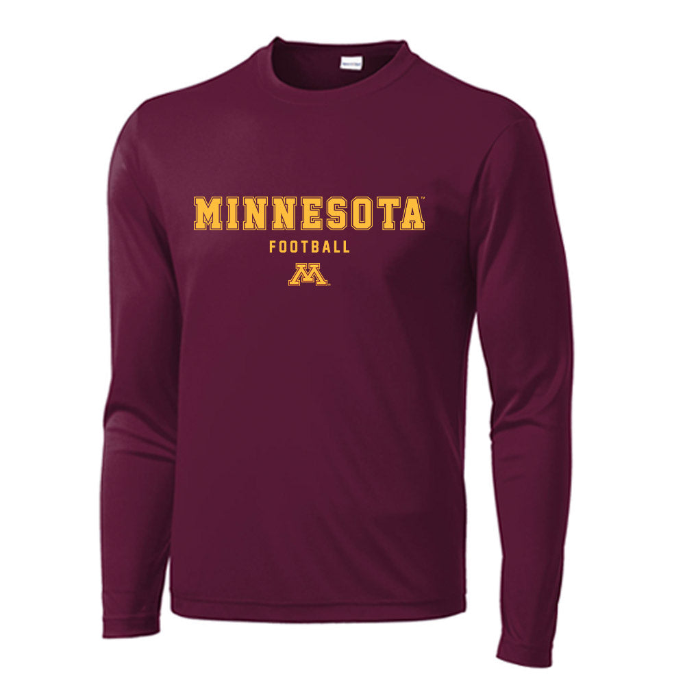 Minnesota - NCAA Football : John Michael Schmitz - Activewear Long Sleeve T-Shirt