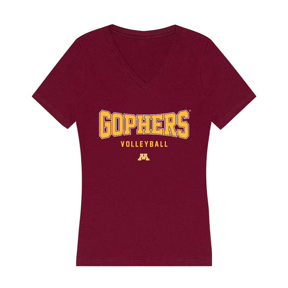Minnesota - NCAA Women's Volleyball : Jordan Taylor - Women's V-Neck T-Shirt-0