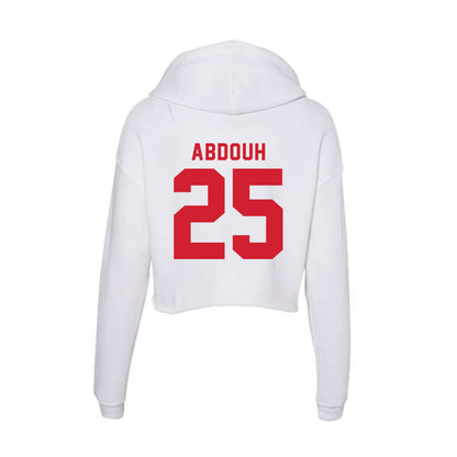 NC State - NCAA Men's Soccer : Adam Abdouh - Women's Crop Fleece Hoodie-1