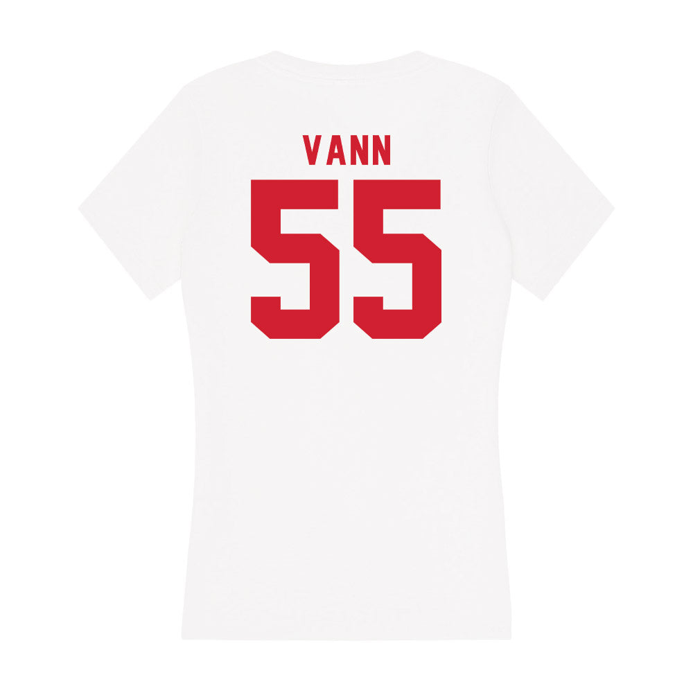 NC State - NCAA Football : Rylan Vann - Women's V-Neck T-Shirt-1