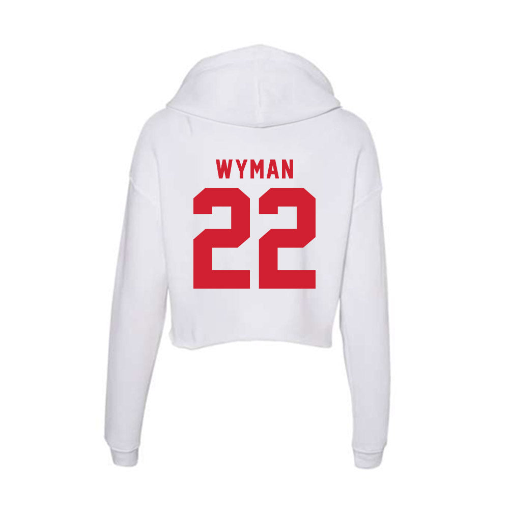NC State - NCAA Softball : Rylee Wyman - Women's Crop Fleece Hoodie-1