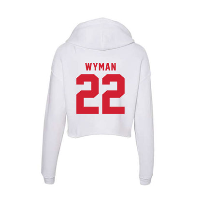 NC State - NCAA Softball : Rylee Wyman - Women's Crop Fleece Hoodie-1