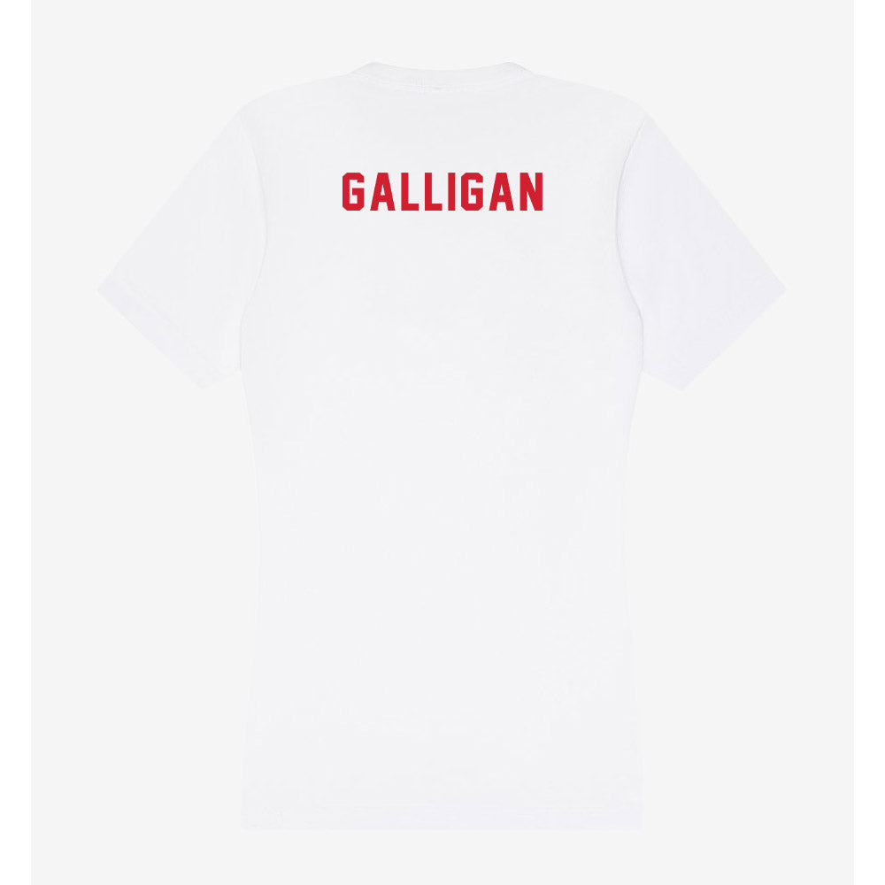 NC State - NCAA Cheerleading : Emily Galligan - Women's V-Neck T-Shirt-1