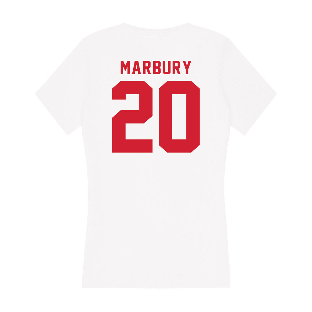 NC State - NCAA Softball : MaKayla Marbury - Women's V-Neck T-Shirt-1