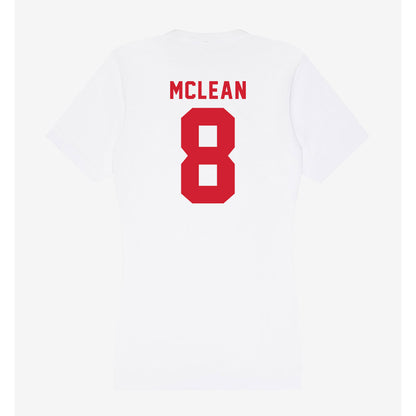 NC State - NCAA Men's Soccer : Justin McLean - Women's V-Neck T-Shirt-1