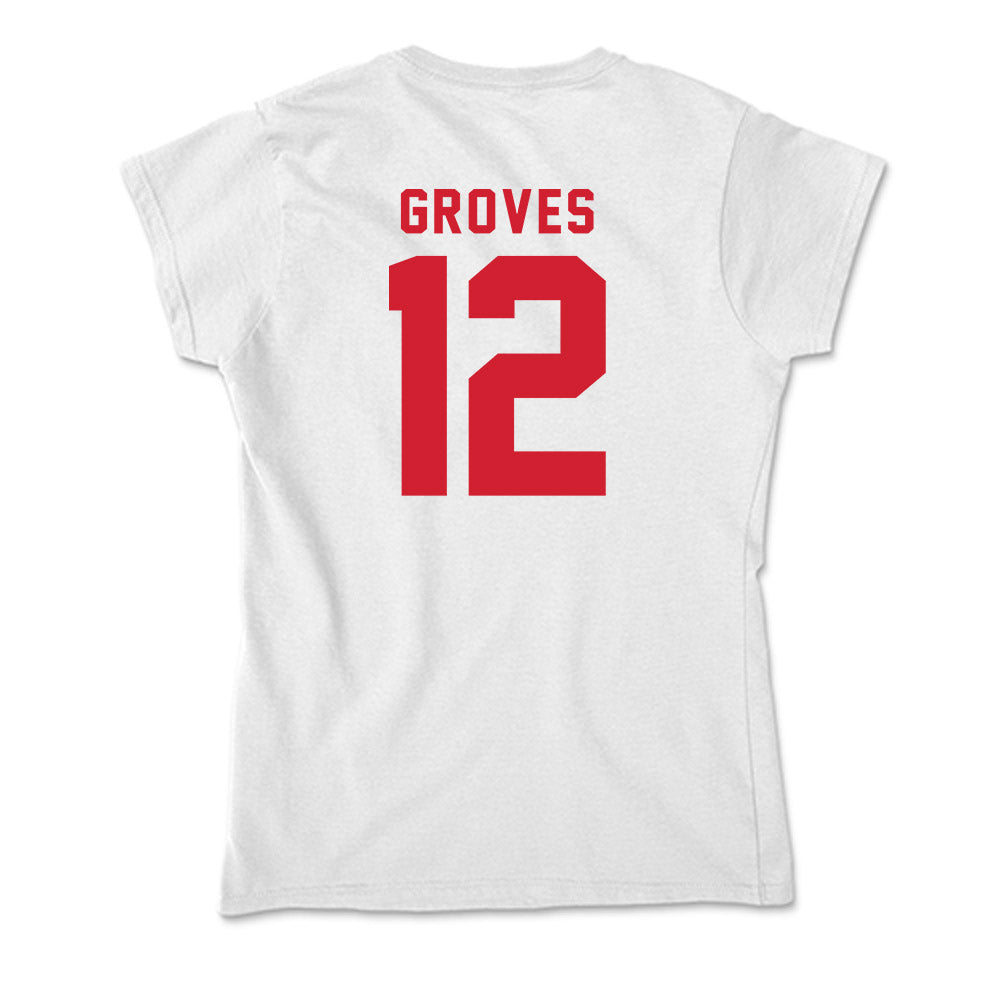 NC State - NCAA Football : Elijah Groves - Soft Style Women’s T-Shirt-1