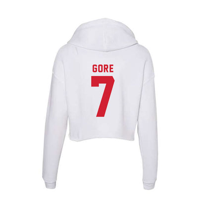 NC State - NCAA Softball : Wynne Gore - Women's Crop Fleece Hoodie-1