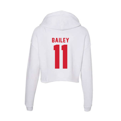NC State - NCAA Football : Cedrick Bailey - Women's Crop Fleece Hoodie-1