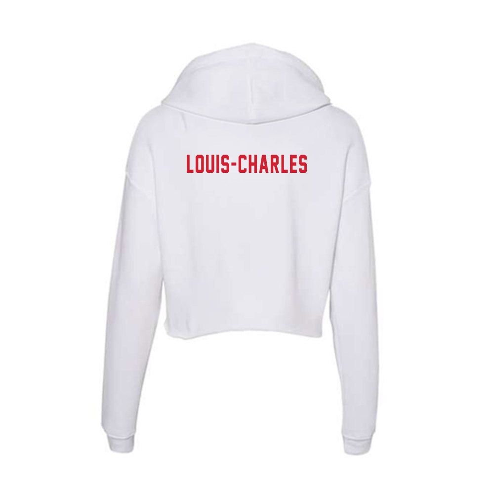 NC State - NCAA Cheerleading : Christophe Louis-Charles - Women's Crop Fleece Hoodie-1