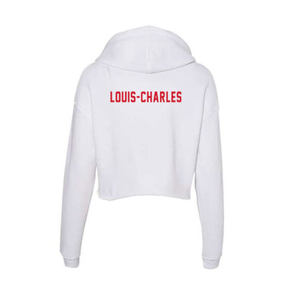 NC State - NCAA Cheerleading : Christophe Louis-Charles - Women's Crop Fleece Hoodie-1