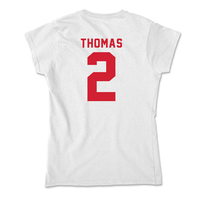 NC State - NCAA Football : Lex Thomas - Soft Style Women’s T-Shirt-1