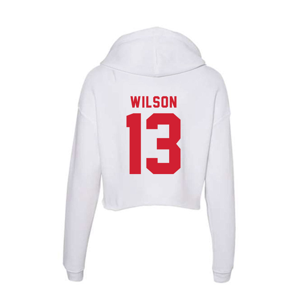 NC State - NCAA Softball : Gabi Wilson - Women's Crop Fleece Hoodie-1