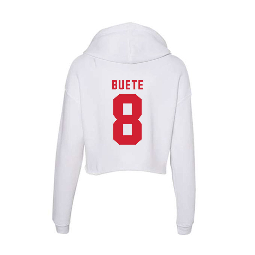 NC State - NCAA Men's Soccer : Will Buete - Women's Crop Fleece Hoodie-1