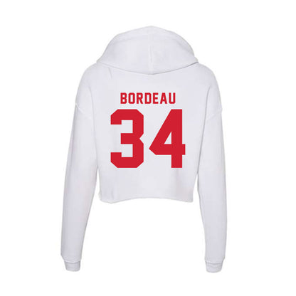 NC State - NCAA Softball : Payden Bordeau - Women's Crop Fleece Hoodie-1