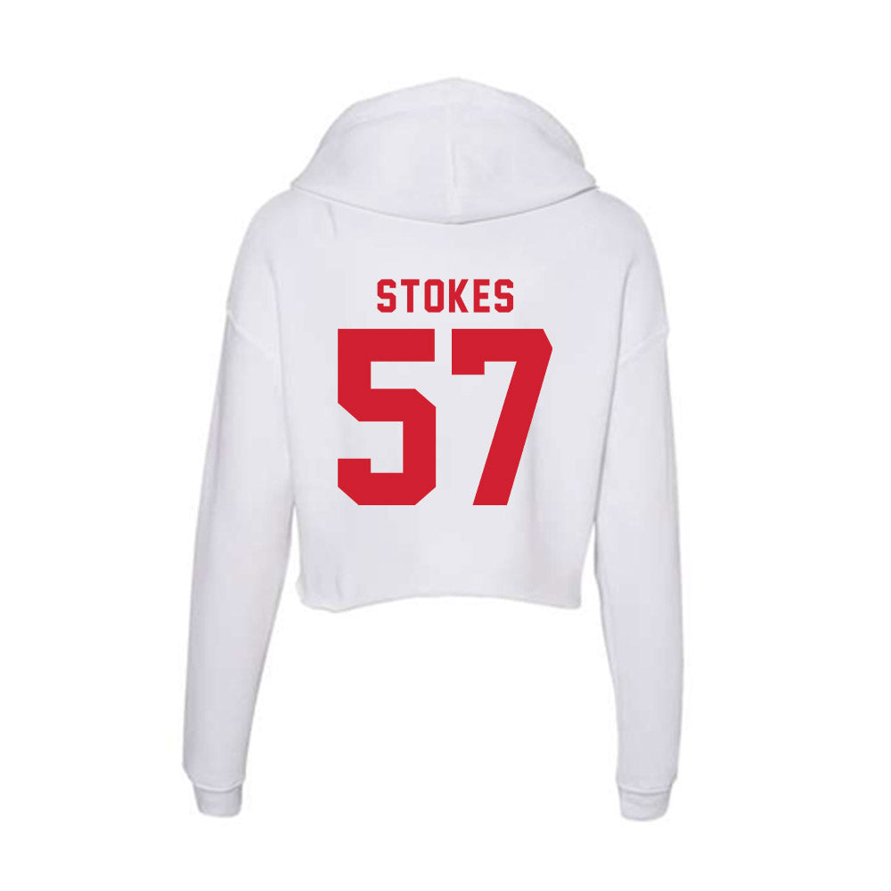 NC State - NCAA Football : Steven Stokes - Women's Crop Fleece Hoodie-1