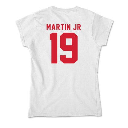 NC State - NCAA Football : KJ Martin Jr - Soft Style Women’s T-Shirt-1