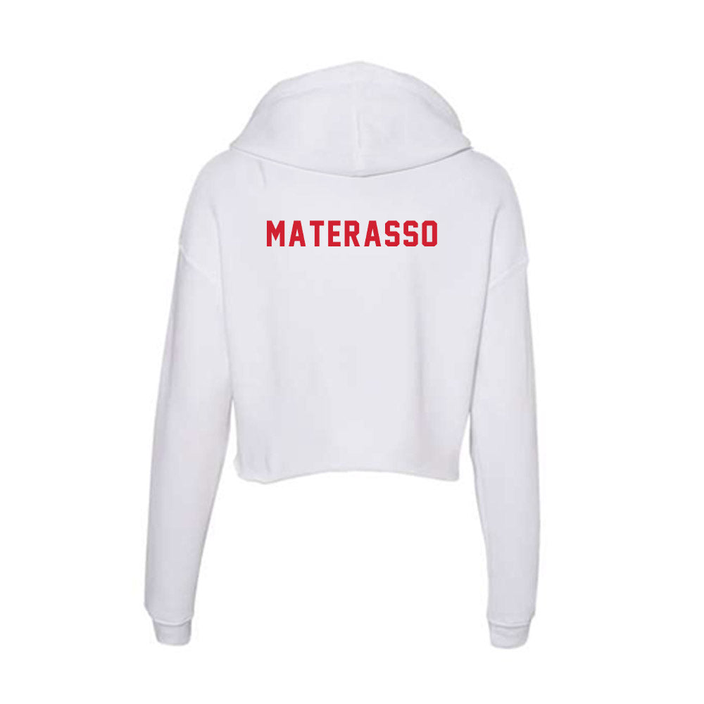 NC State - NCAA Cheerleading : Isabella Materasso - Women's Crop Fleece Hoodie-1