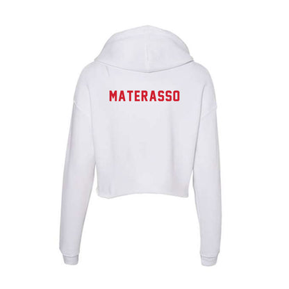 NC State - NCAA Cheerleading : Isabella Materasso - Women's Crop Fleece Hoodie-1