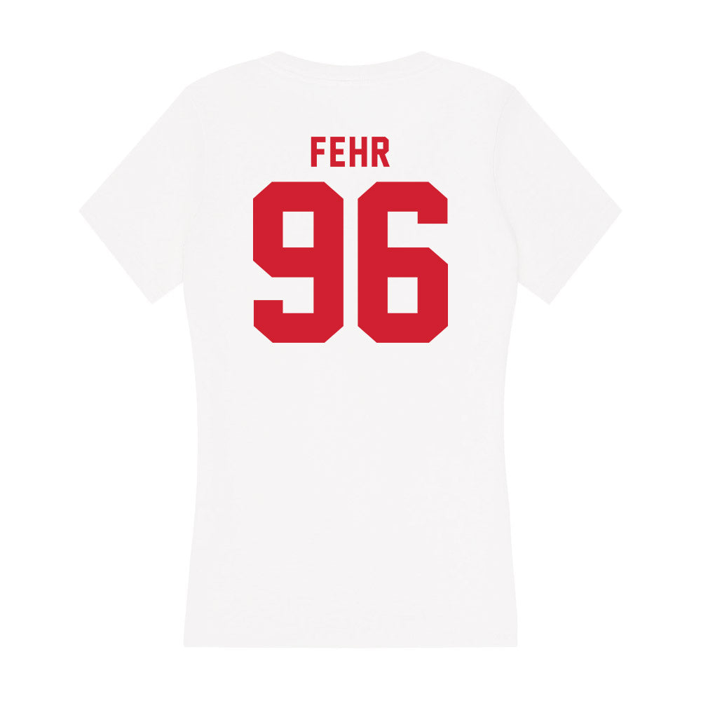 NC State - NCAA Football : Owen Fehr - Women's V-Neck T-Shirt-1