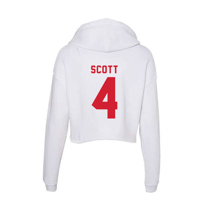NC State - NCAA Football : Duke Scott - Women's Crop Fleece Hoodie-1