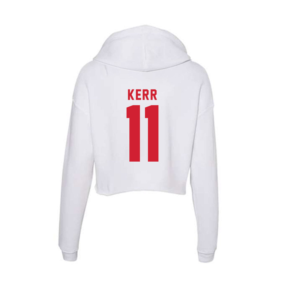 NC State - NCAA Women's Volleyball : Laurna Kerr - Women's Crop Fleece Hoodie-1