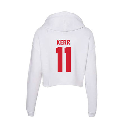 NC State - NCAA Women's Volleyball : Laurna Kerr - Women's Crop Fleece Hoodie-1