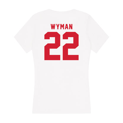 NC State - NCAA Softball : Rylee Wyman - Women's V-Neck T-Shirt-1