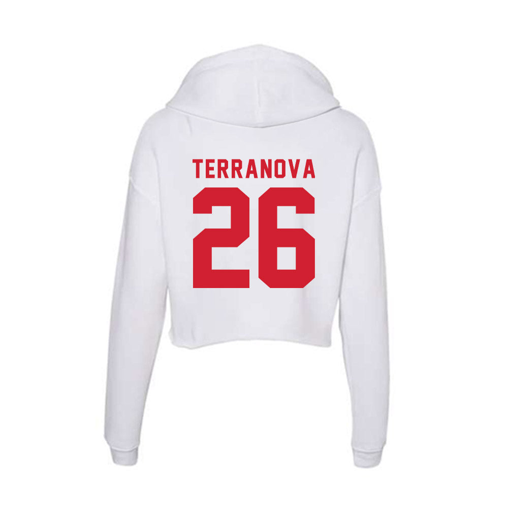 NC State - NCAA Men's Soccer : Samuel Terranova - Women's Crop Fleece Hoodie-1