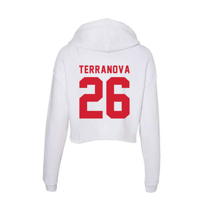 NC State - NCAA Men's Soccer : Samuel Terranova - Women's Crop Fleece Hoodie-1