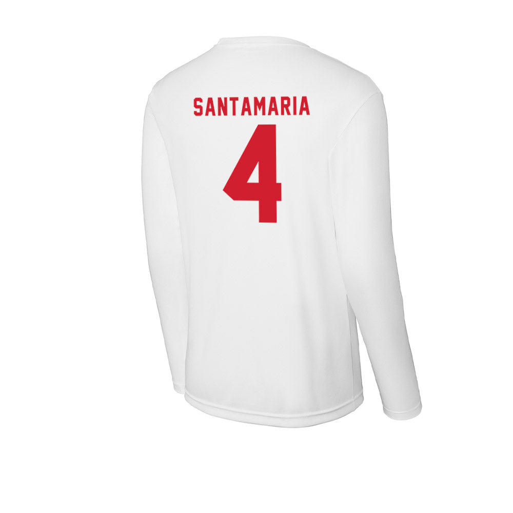 NC State - NCAA Men's Soccer : Carlos Santamaria - Activewear Long Sleeve T-Shirt-1