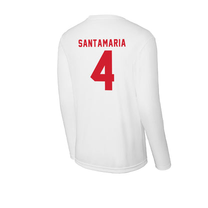 NC State - NCAA Men's Soccer : Carlos Santamaria - Activewear Long Sleeve T-Shirt-1