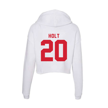 NC State - NCAA Women's Soccer : Brooklyn Holt - Women's Crop Fleece Hoodie-1
