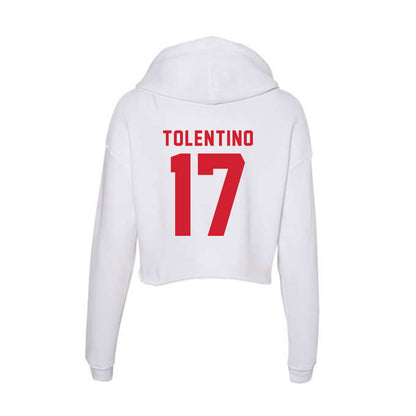 NC State - NCAA Men's Soccer : Caden Tolentino - Women's Crop Fleece Hoodie-1