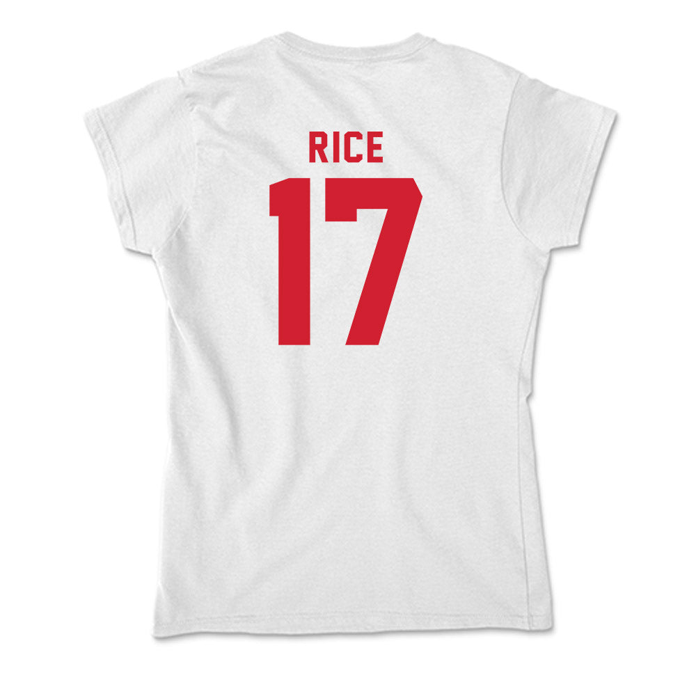 NC State - NCAA Women's Volleyball : Amanda Rice - Soft Style Women’s T-Shirt-1