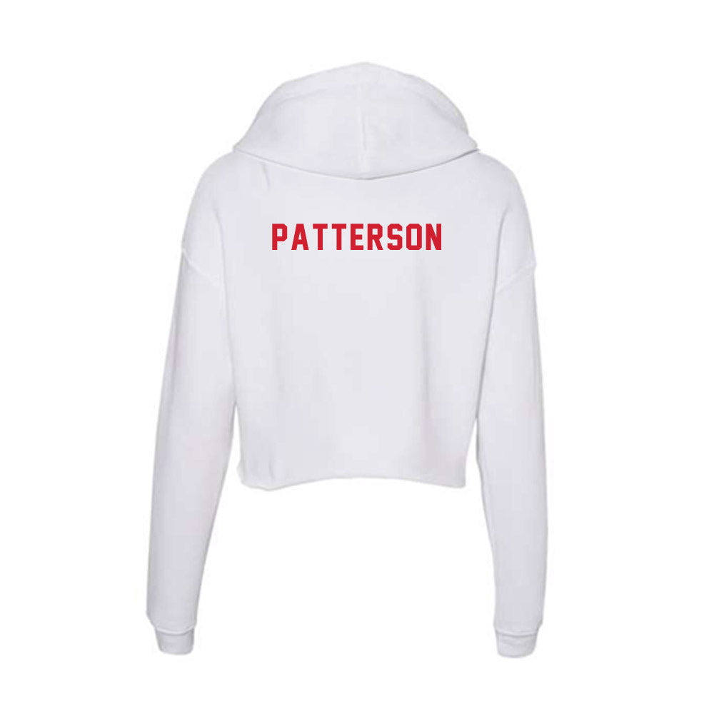 NC State - NCAA Men's Track & Field : Lance Patterson - Women's Crop Fleece Hoodie-1