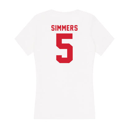 NC State - NCAA Softball : Kendall Simmers - Women's V-Neck T-Shirt-1