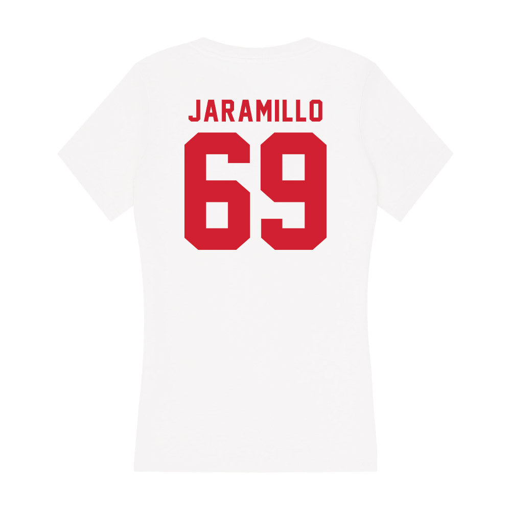 NC State - NCAA Football : Dawson Jaramillo - Women's V-Neck T-Shirt-1