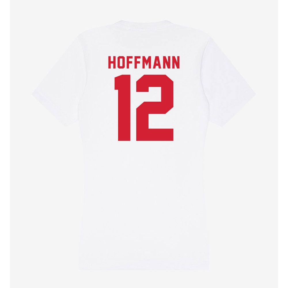 NC State - NCAA Football : teddy hoffmann - Women's V-Neck T-Shirt-1