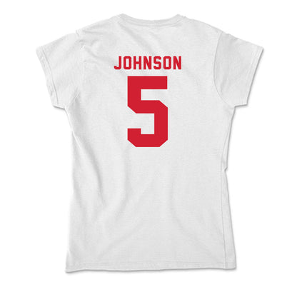 NC State - NCAA Baseball : Sherman Johnson - Soft Style Women’s T-Shirt-1