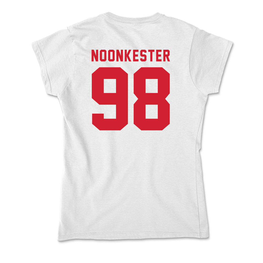 NC State - NCAA Football : Caden Noonkester - Soft Style Women’s T-Shirt-1