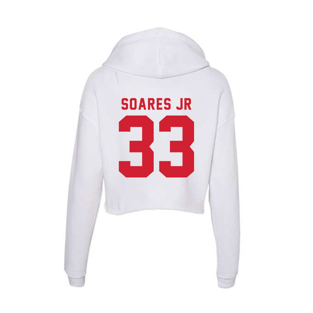 NC State - NCAA Football : Kenny Soares Jr - Women's Crop Fleece Hoodie-1