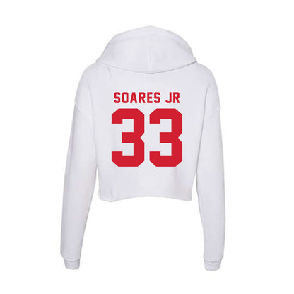 NC State - NCAA Football : Kenny Soares Jr - Women's Crop Fleece Hoodie-1
