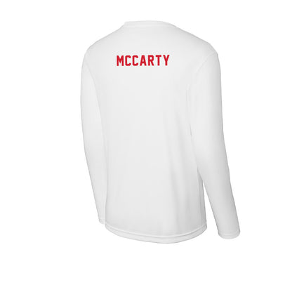 NC State - NCAA Men's Swimming & Diving : Quintin McCarty - Activewear Long Sleeve T-Shirt