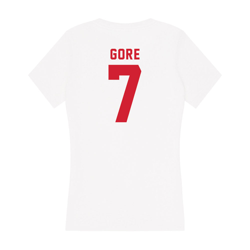 NC State - NCAA Softball : Wynne Gore - Women's V-Neck T-Shirt-1