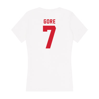 NC State - NCAA Softball : Wynne Gore - Women's V-Neck T-Shirt-1