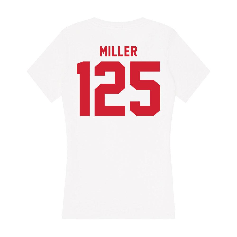 NC State - NCAA Wrestling : Josh Miller - Women's V-Neck T-Shirt-1