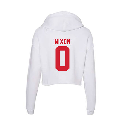 NC State - NCAA Baseball : Luke Nixon - Women's Crop Fleece Hoodie-1