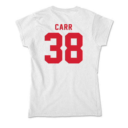 NC State - NCAA Baseball : Landon Carr - Soft Style Women’s T-Shirt-1