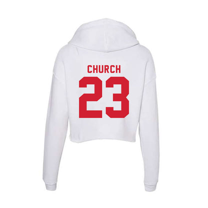 NC State - NCAA Softball : Hannah Church - Women's Crop Fleece Hoodie-1