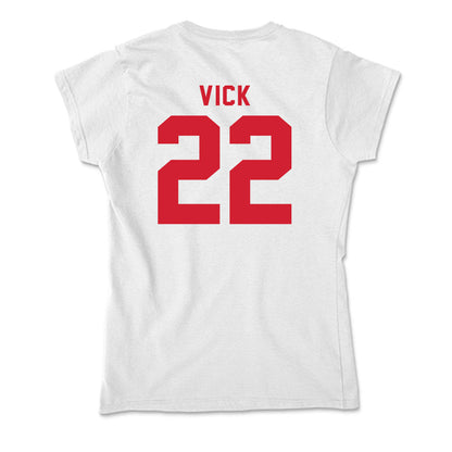 NC State - NCAA Football : Jackson Vick - Soft Style Women’s T-Shirt-1